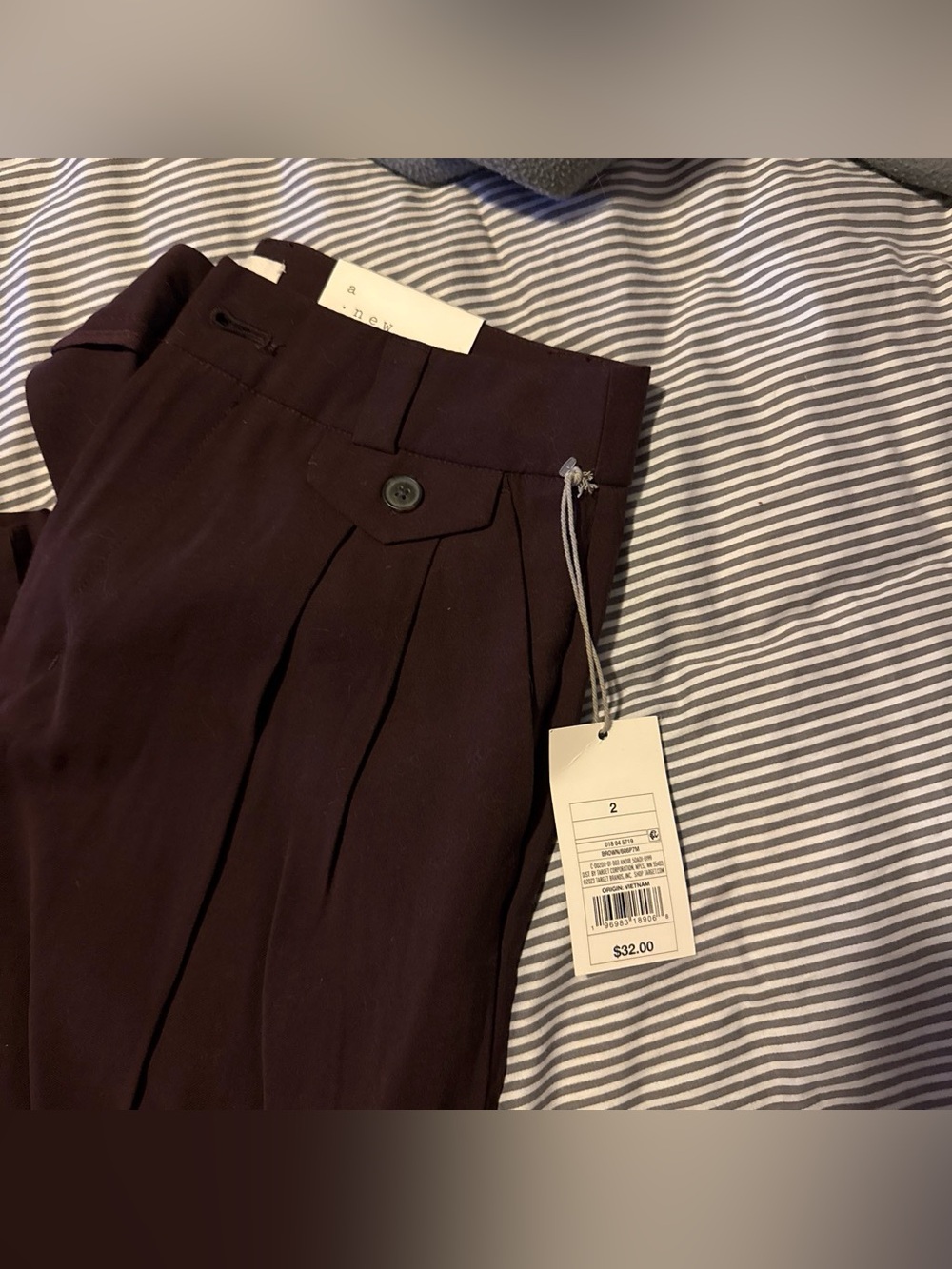A new day brown trousers never worn